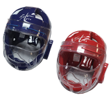 Sportstown Dyna Face Shield with clear, durable polycarbonate, enhanced vision, and easy attachment to Dyna Head Gear.